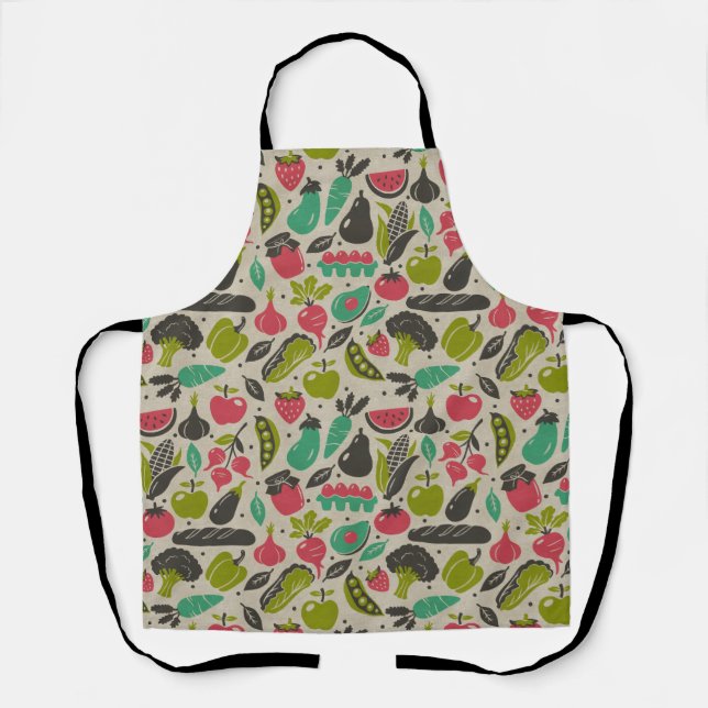 Retro Farmers Market Apron (Front)