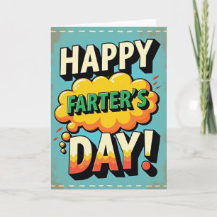 Retro Farters Day Graphic Card