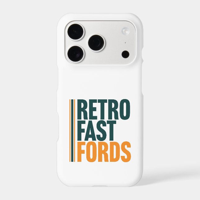 Retro Fast Fords iPhone Case (Back)