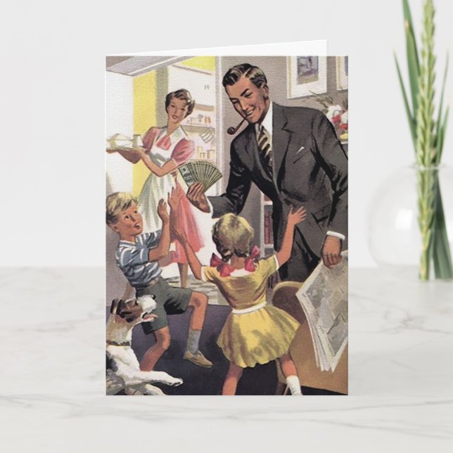 Retro Fathers Day Card (Front)