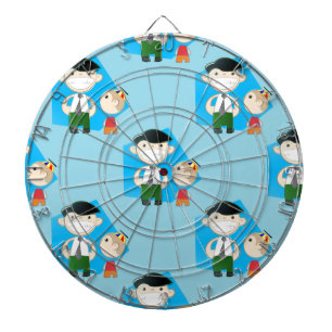 retro fathers day dartboard