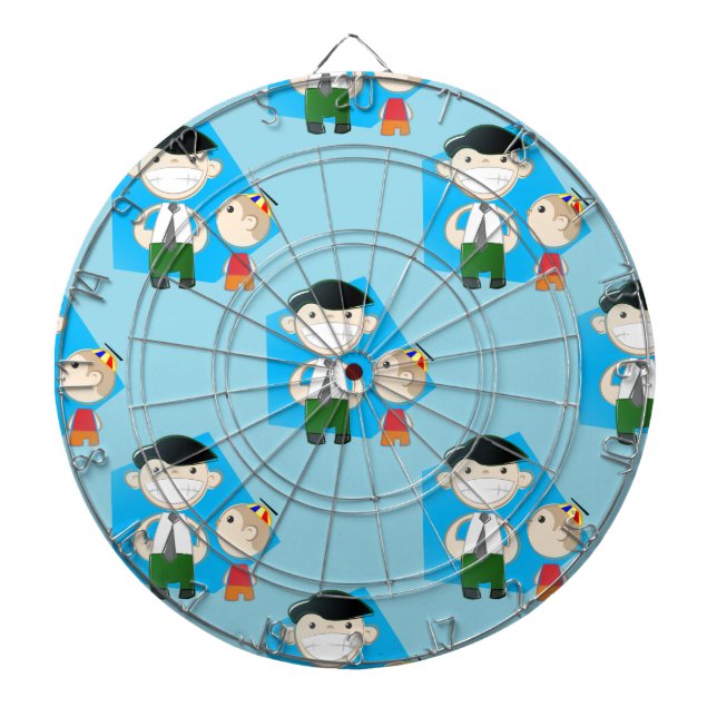 retro fathers day dartboard (Front)