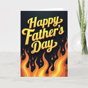 Retro Fathers Day Glow Card