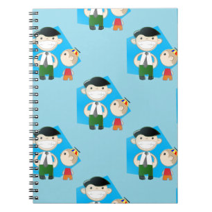 retro fathers day notebook