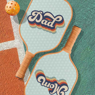 Retro Father's Day Sports Pickleball Paddle