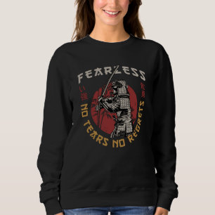 Retro Fearless Samurai - Samurai Quote Sweatshirt