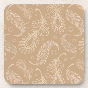 Retro-feater-pale-pattern Coaster