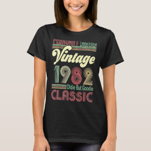 Retro February 1982 Vintage Oldie But Goodie 39th  T-Shirt