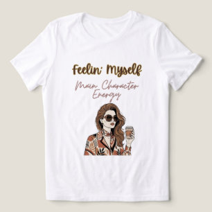 Retro Feelin Myself Main Character Energy Tri-Blend Shirt