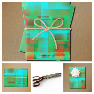 retro feelings in the city wrapping paper sheet