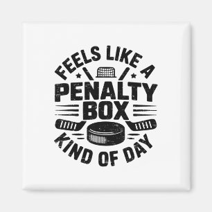 Retro Feels Like A Penalty Box Kind Of Day Hockey Magnet
