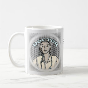 Retro female doctor  coffee mug