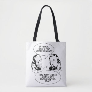 Retro Feminist Humour bags