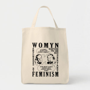 Retro Feminist Humour bags