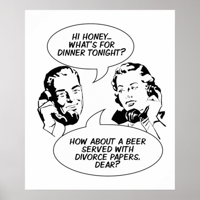 Retro Feminist Humour poster (Front)