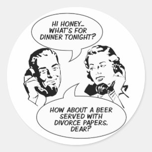 Retro Feminist Humour stickers