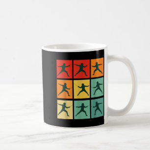 Retro Fencing For Christmas Srty Fencer Athlete  Coffee Mug