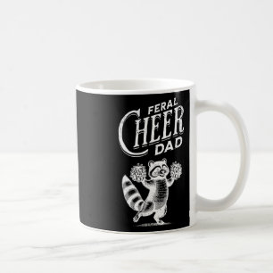 Retro Feral Cheer Dad Racoon Dance Cheerleading O Coffee Mug