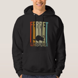 Retro Ferret Whisperer Vintage Ferret Hoodie