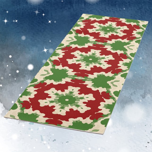 Retro Festive Mandala Yoga Mat (Creator Uploaded)