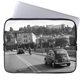 Retro Fiat 500 in Florence Laptop Sleeve