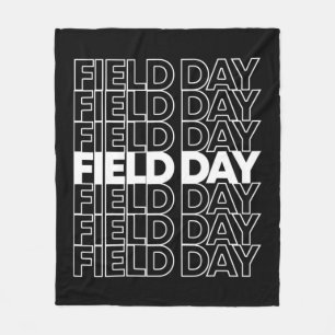Retro Field Day 1 Fleece Blanket