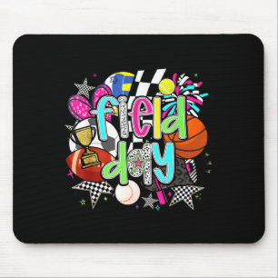 Retro field day team sports teacher kids last day mouse pad