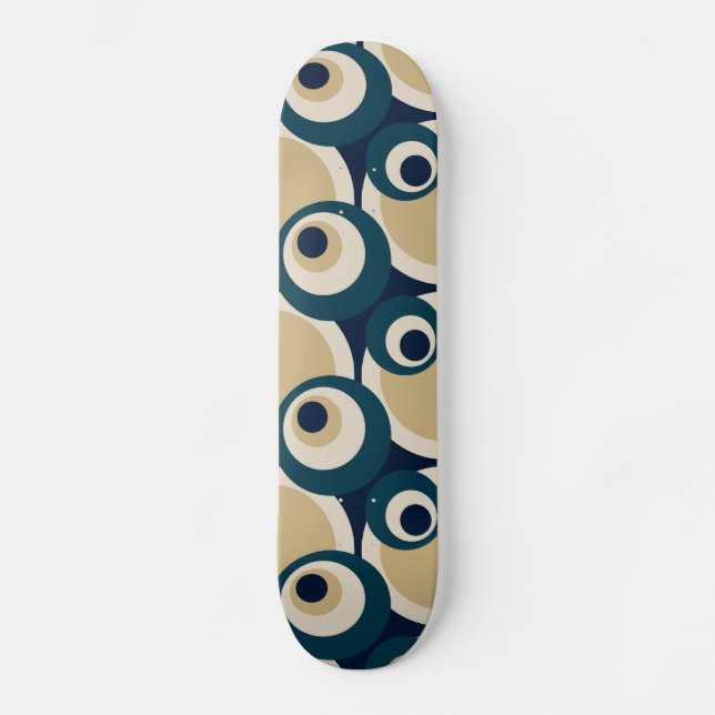 Retro Fifties Abstract Art - Skateboard (Front)