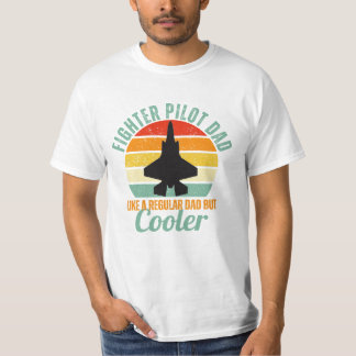 Retro Fighter Pilot Dad F-35 T-Shirt