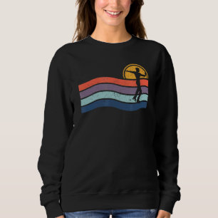 Retro Figure Skating Ice Skater Vintage Winter Sp Sweatshirt