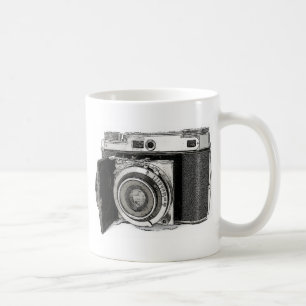 Retro Film Camera Photography Drawing Sketch Coffee Mug