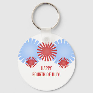 Retro Fireworks Keychain