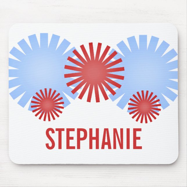 Retro Fireworks Mousepad (Front)