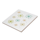 Retro Fireworks Starbursts Colourful Mid-century Ceramic Tile<br><div class="desc">Elevate your tiling project with this fabulous retro firework starburst mid century style ceramic tile. It will add that POP you're looking for!</div>