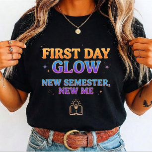Retro First Day Glow New Semester New Me Tri-Blend Shirt