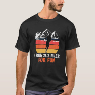 Retro First Marathoner Marathon Finisher 26 2 Runn T-Shirt