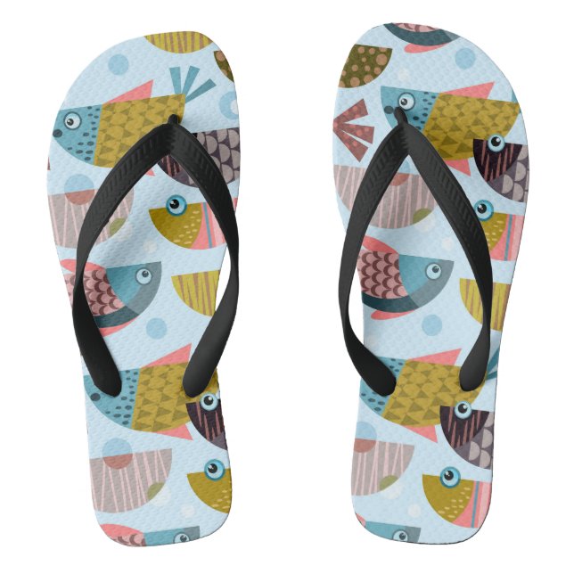 Retro Fish Thongs (Footbed)