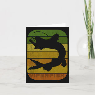 Retro Fishing Deep Sea Fish Anglerfish Ichthyology Card