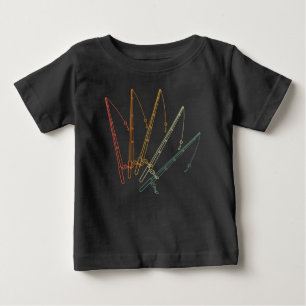 Retro Fishing Rods Baby T-Shirt