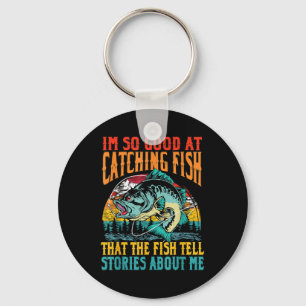 Retro Fishing So Good At Catching Fish Lover Funny Key Ring