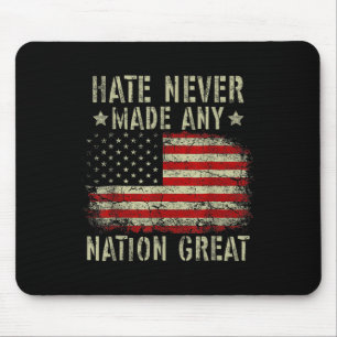 Retro Flag Hate Never Made Any Nation Great Anti-t Mouse Pad
