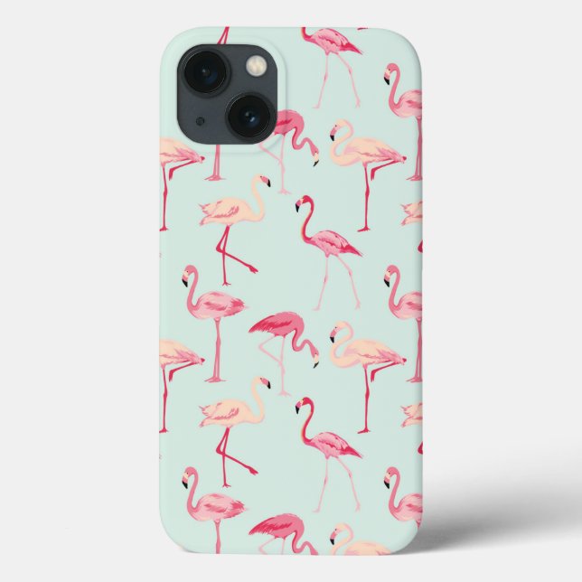 Retro Flamingo Pattern Case-Mate iPhone Case (Back)