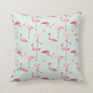 Retro Flamingo Pattern Cushion