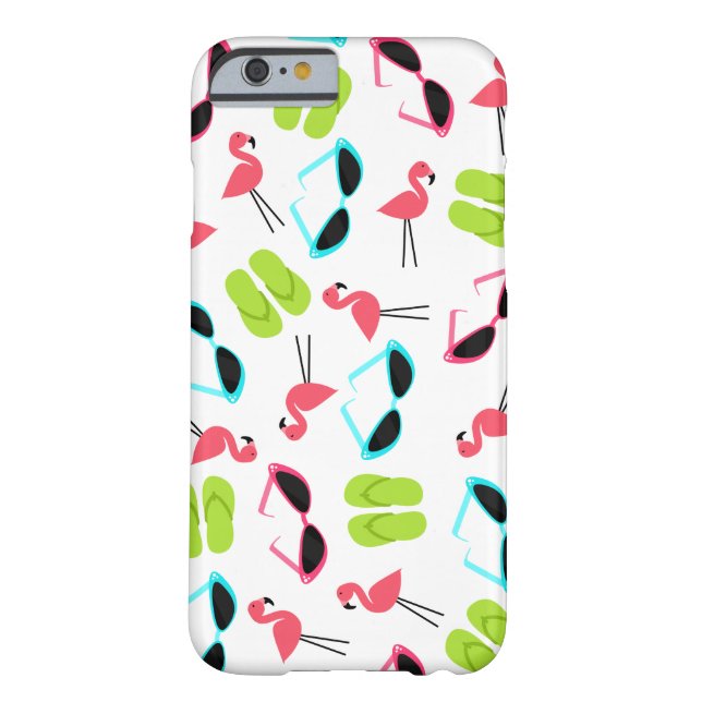 Retro Flamingo Pattern iPhone 6 case (Back)