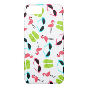 Retro Flamingo Pattern iPhone 7 case