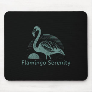 Retro Flamingo Sunset Funny 70s 80s 90s Men Women Mouse Pad