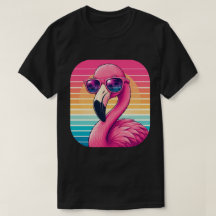 Retro Flamingo Sunset Tropical Design