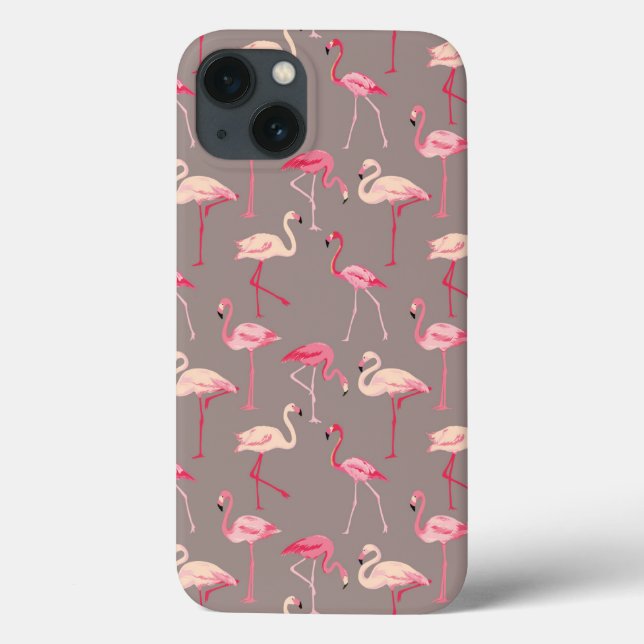 Retro Flamingos Case-Mate iPhone Case (Back)