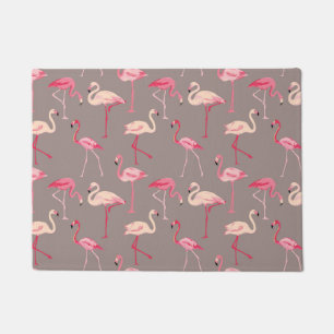 Retro Flamingos Doormat