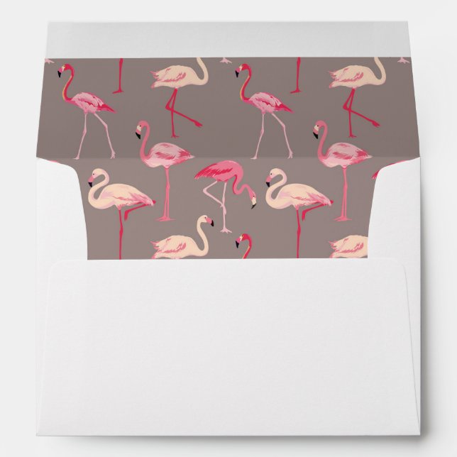 Retro Flamingos Envelopes (Back (Bottom))